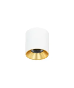 Biało-złoty spot LED ⌀7,5cm 3000K CLN-6677-75-WH-GD-3K z serii ALTISMA*Sklep Kaja Best
