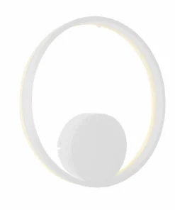 Biały kinkiet, ledowa obręcz ścienna ⌀40cm AZ4965 HALO | Kaja*Sklep Kaja Best