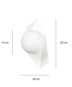kinkiet w nowoczesnym kształcie z kloszem 637/K1 | Kaja*Sklep Kaja Discount