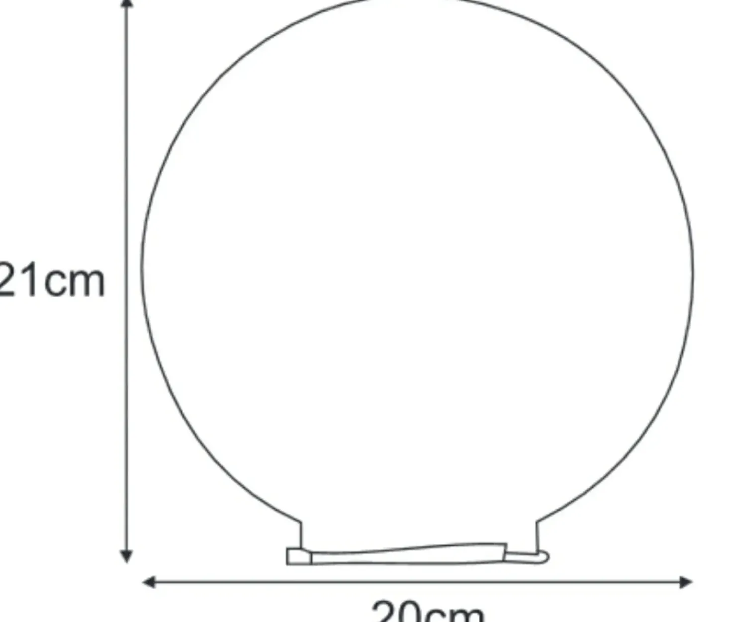 Biały klosz w kształcie kuli K-ELEMENT OGRODKULA DO 5035*Sklep Kaja Online