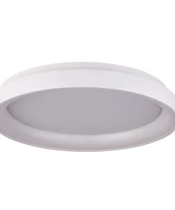 Biały, ledowy plafon ⌀78 PLF-53675-078RC-WH-3KS4K-TRDIMM VICO | Kaja*Sklep Kaja Online