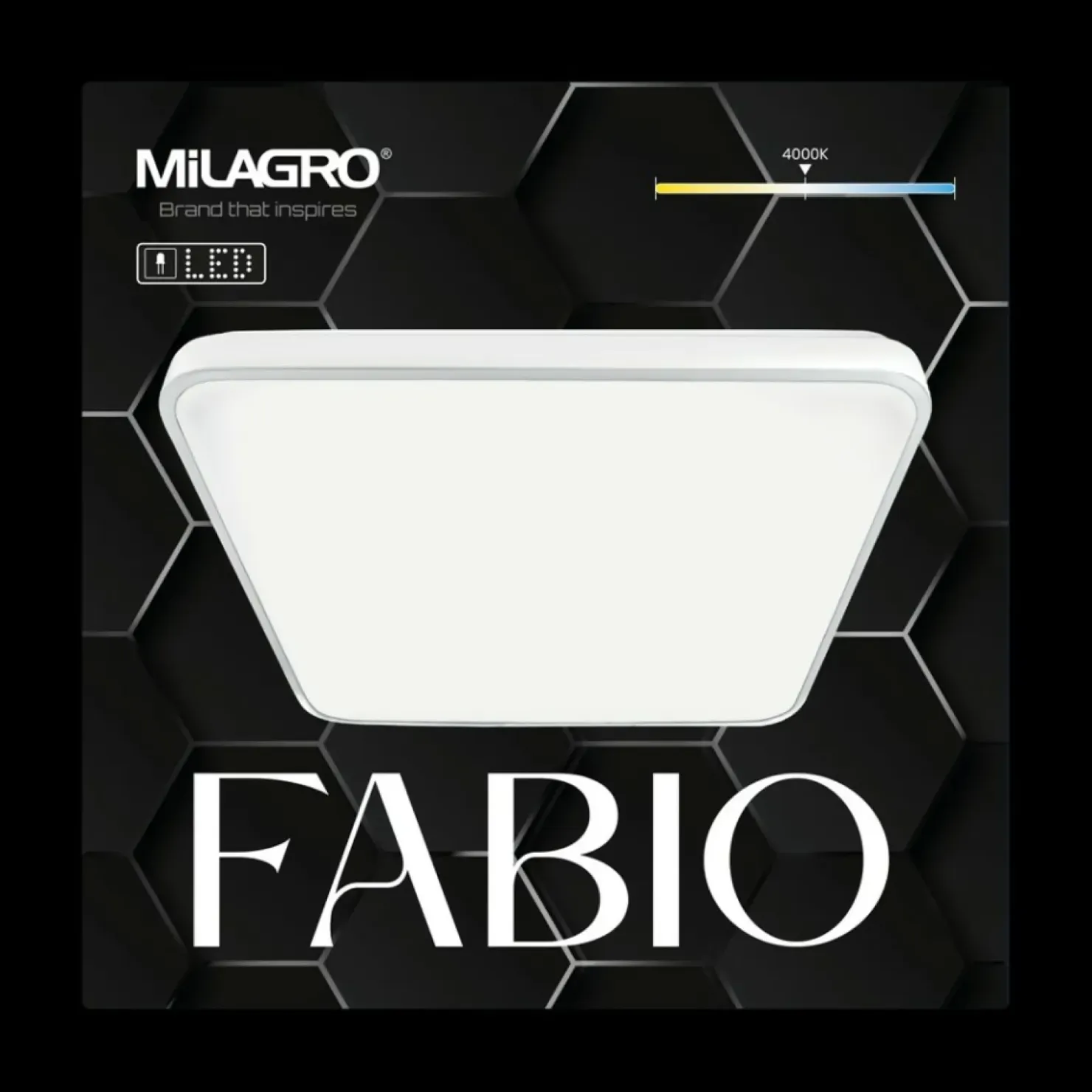 Biały plafon z neutralną barwą światła ML7934 z serii FABIO | Kaja Oświetlenie*Sklep Kaja Flash Sale