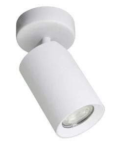 Biały reflektor pod- i natynkowy, prosta tuba TLS006-WH TORE | Kaja*Sklep Kaja Online