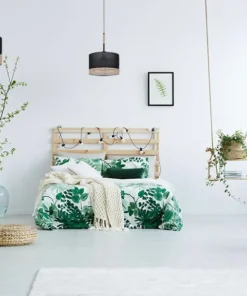 Boho lampa podłogowa z dwukolorowym abażurem K-4367 | Kaja Oświetlenie*Sklep Kaja Cheap