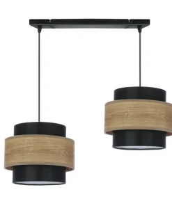 Boho lampa wisząca z dodatkiem drewna 32-17888 TWIN | Kaja Oświetlenie*Sklep Kaja Outlet