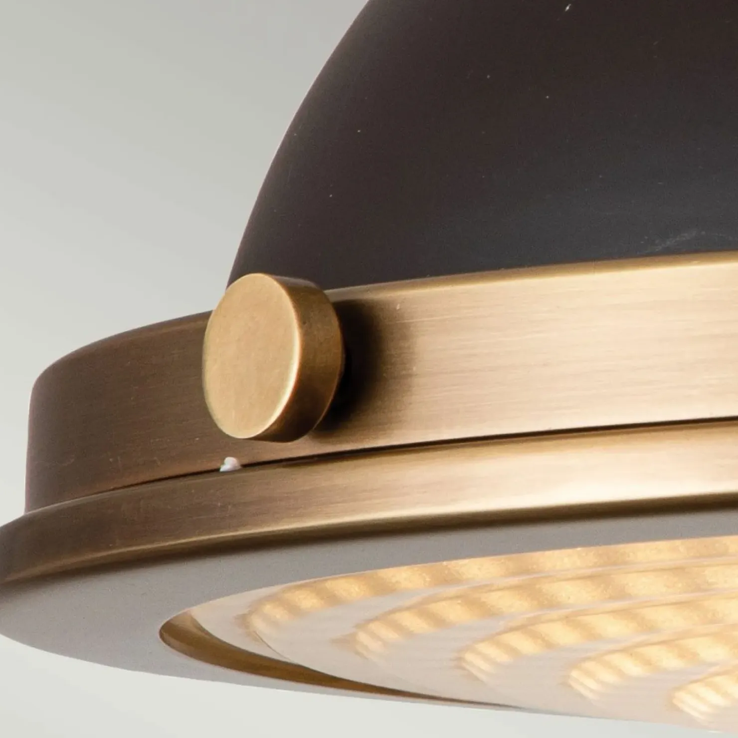 Brązowa lampa, niezwykły plafon HK-AMELIA-F-M-RB z serii AMELIA*Sklep Kaja Cheap