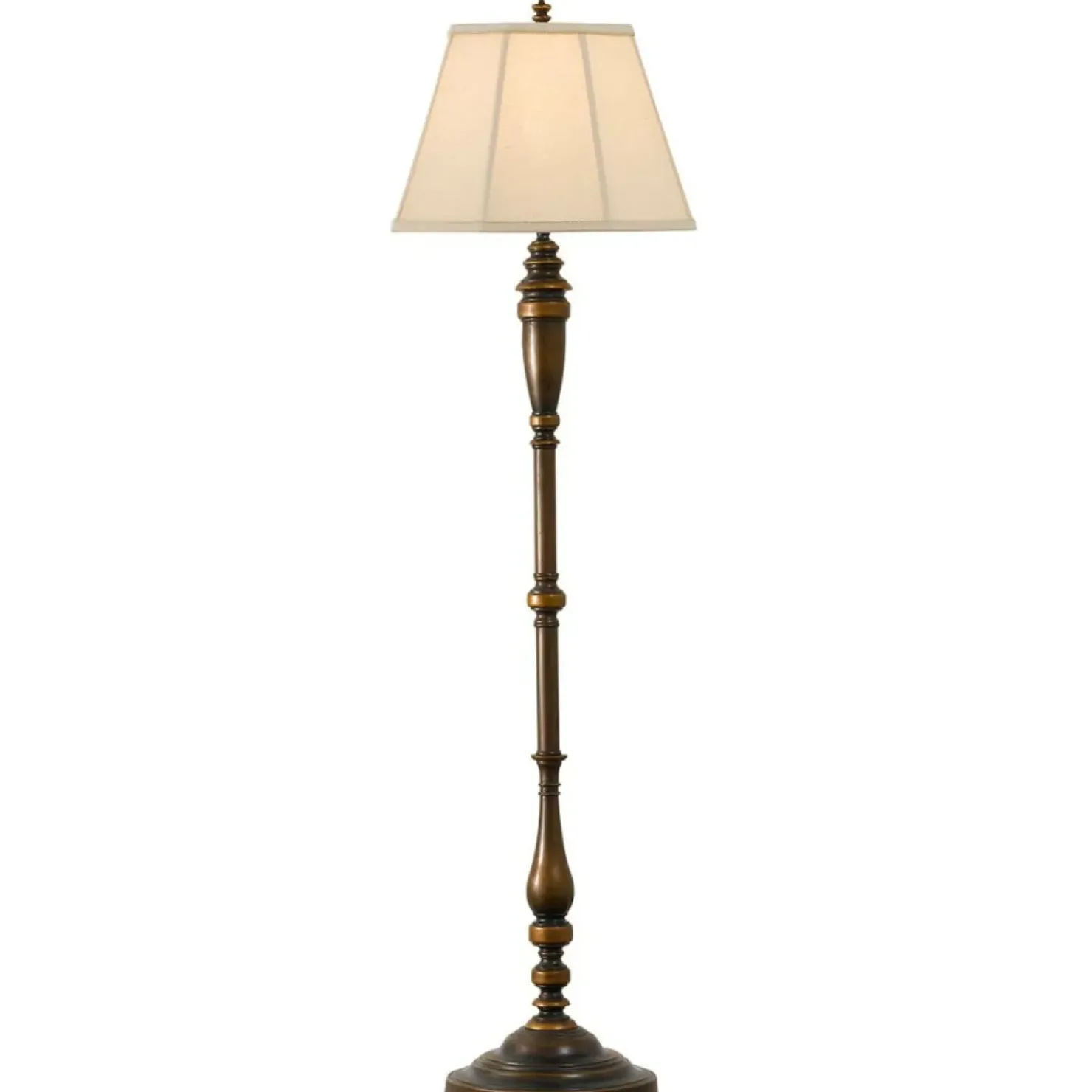 Brązowa lampa podłogowa FE-LINCOLNDALE-FL z serii LINCOLNDALE*Sklep Kaja Clearance