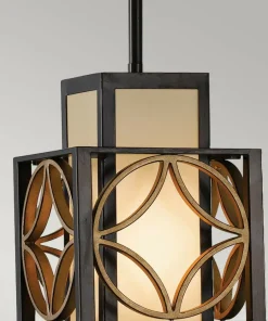 Outlet Sklep Kaja Brązowa lampa wisząca geometryczna FE-REMY-P-C z serii REMY