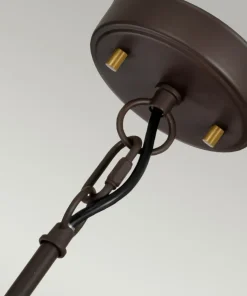 Hot Sklep Kaja Brązowa lampa wisząca, z abażurem DL-CORONA-3P-BAB z serii CORONA