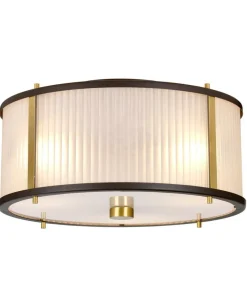 Hot Sklep Kaja Brązowa lampa wisząca, z abażurem DL-CORONA-3P-BAB z serii CORONA