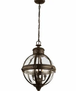 owa lampa z kloszem kulą, 3xE14 FE-ADAMS-3P-BRZ z serii ADAMS*Sklep Kaja Best