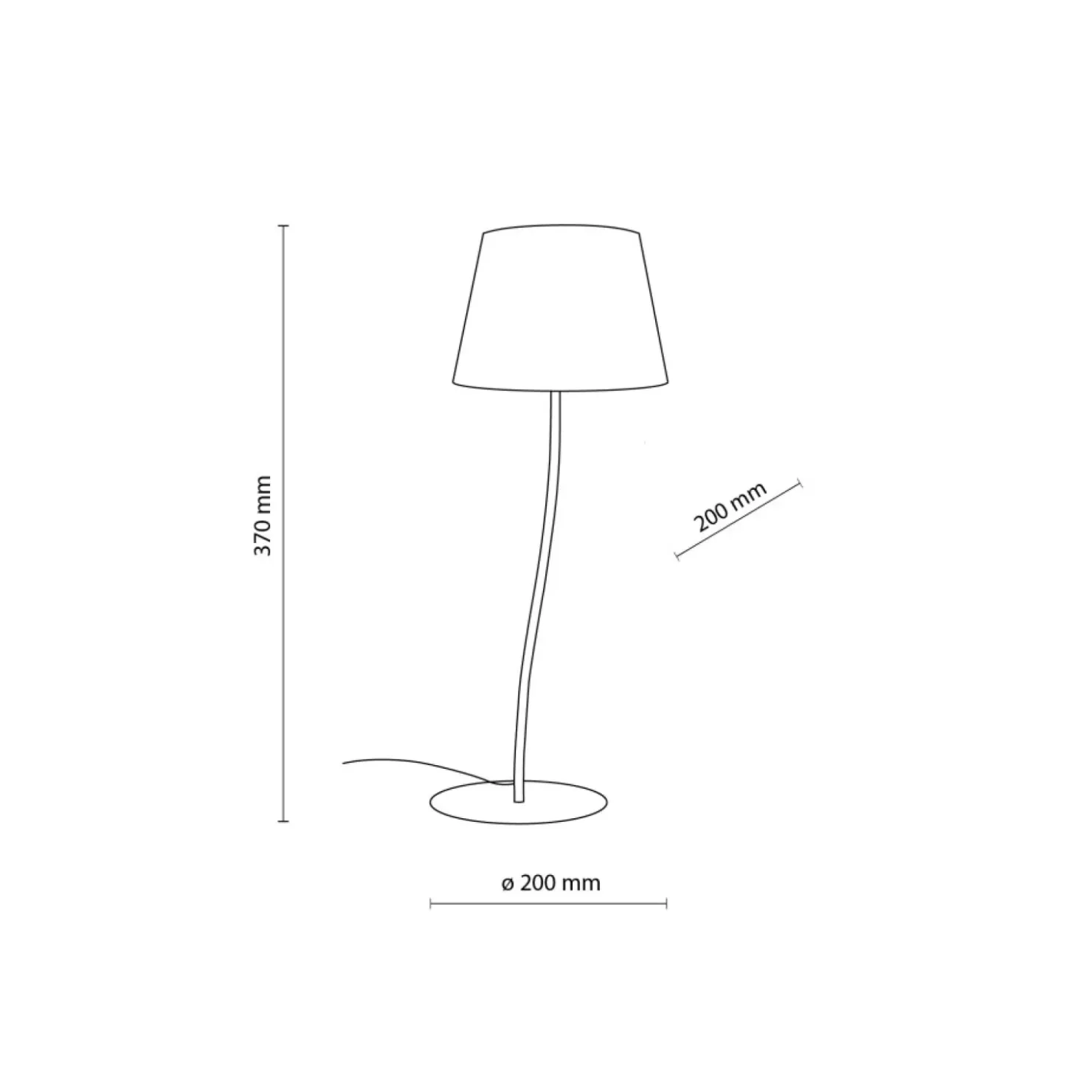 Brązowa lampka z lnianym abażurem TK 16027 NICOLA BROWN | Kaja*Sklep Kaja Shop