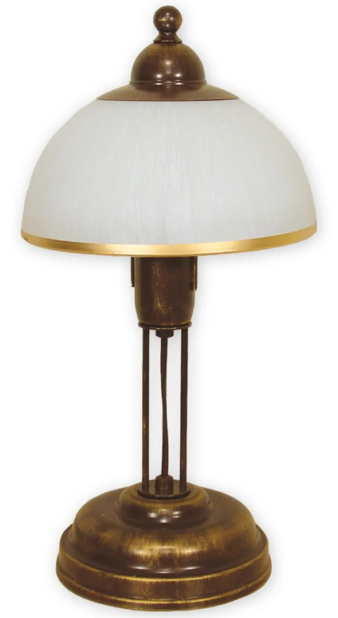 Brązowo-złota lampka stołowa retro O1488 BR FLEX | Kaja Oświetlenie*Sklep Kaja Online