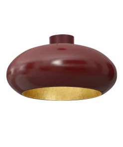 Flash Sale Sklep Kaja Burgundowa lampa wisząca, ze złotym wnętrzem LX 1686 z serii COMPO