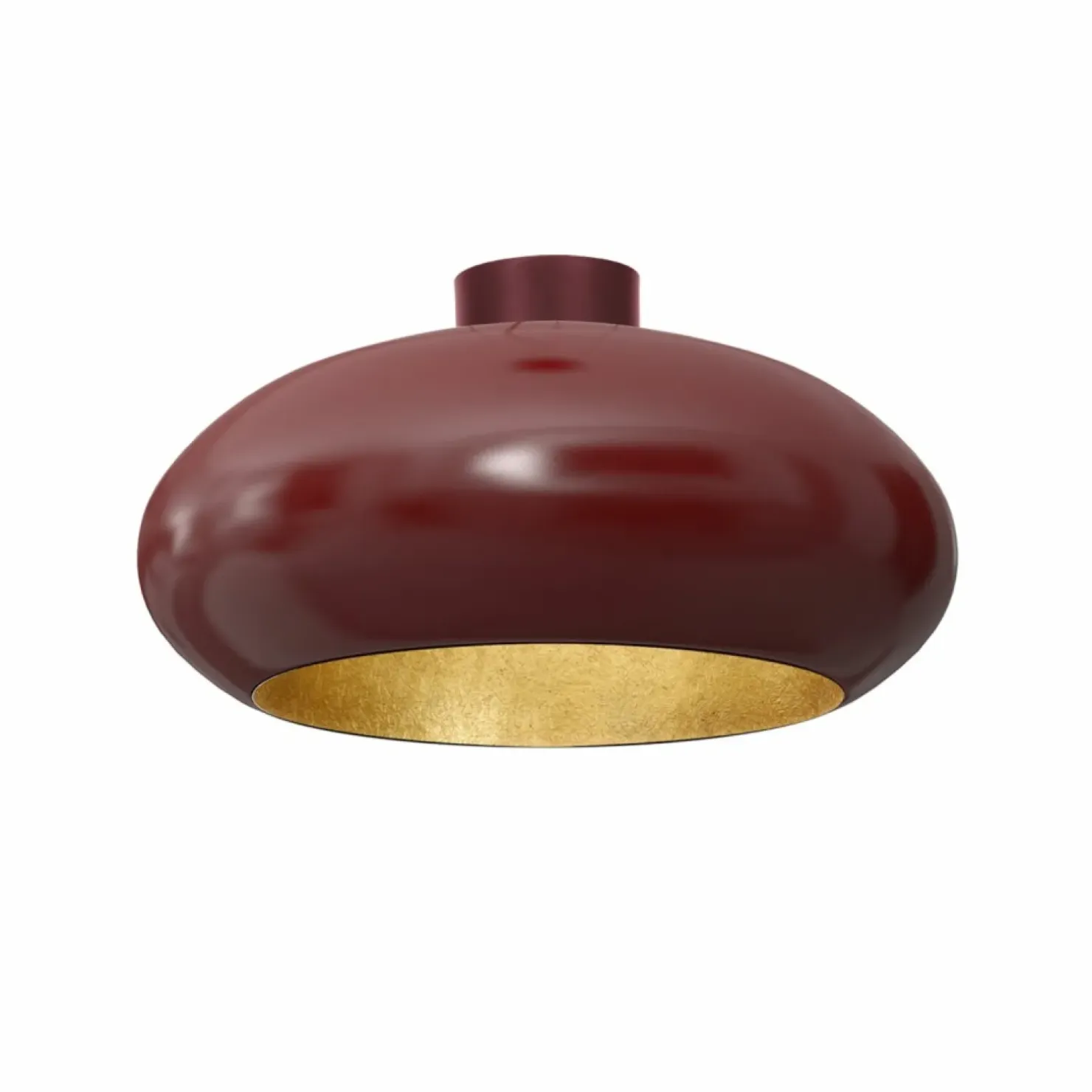Flash Sale Sklep Kaja Burgundowa lampa wisząca, ze złotym wnętrzem LX 1686 z serii COMPO