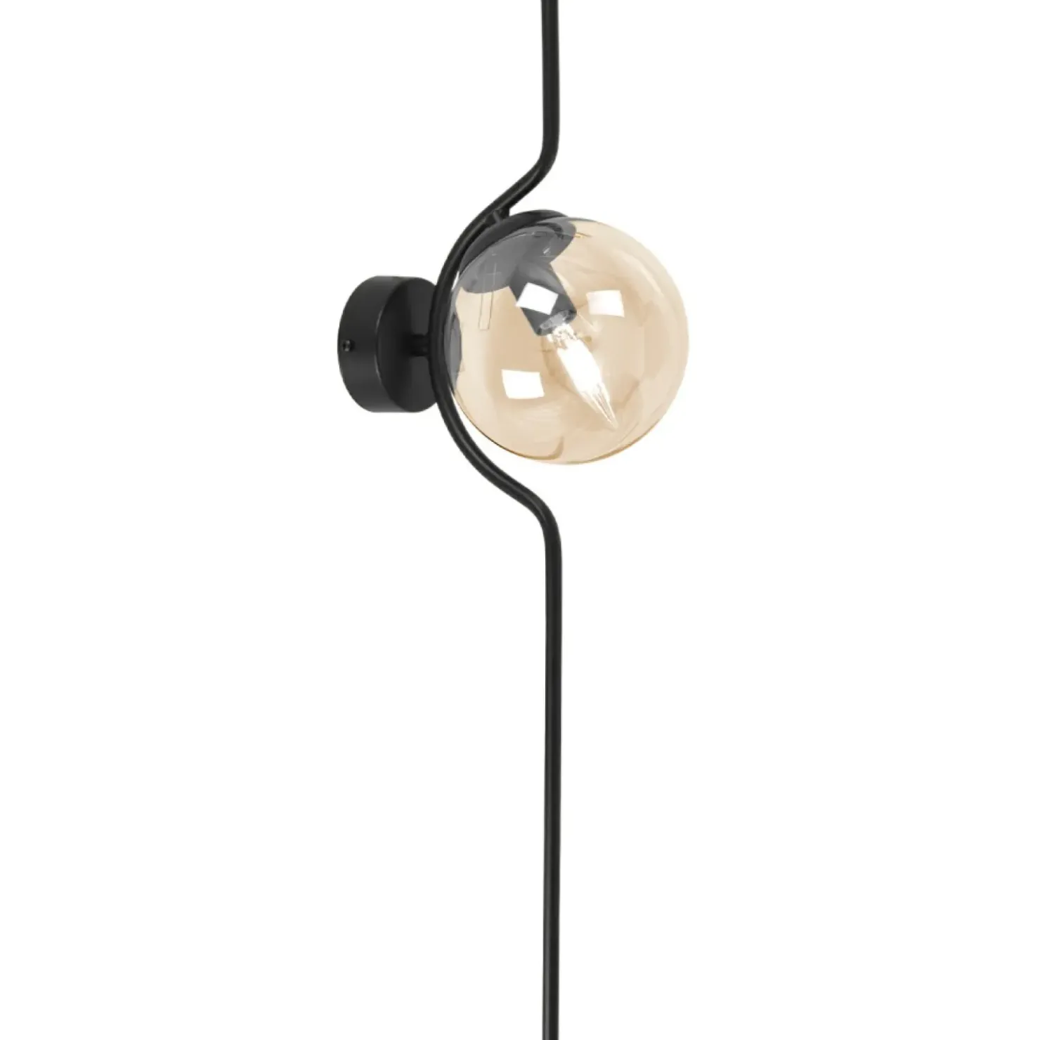 Bursztynowa lampa ścienna w stylu klasycznym K-5336 z serii VELA*Sklep Kaja Shop