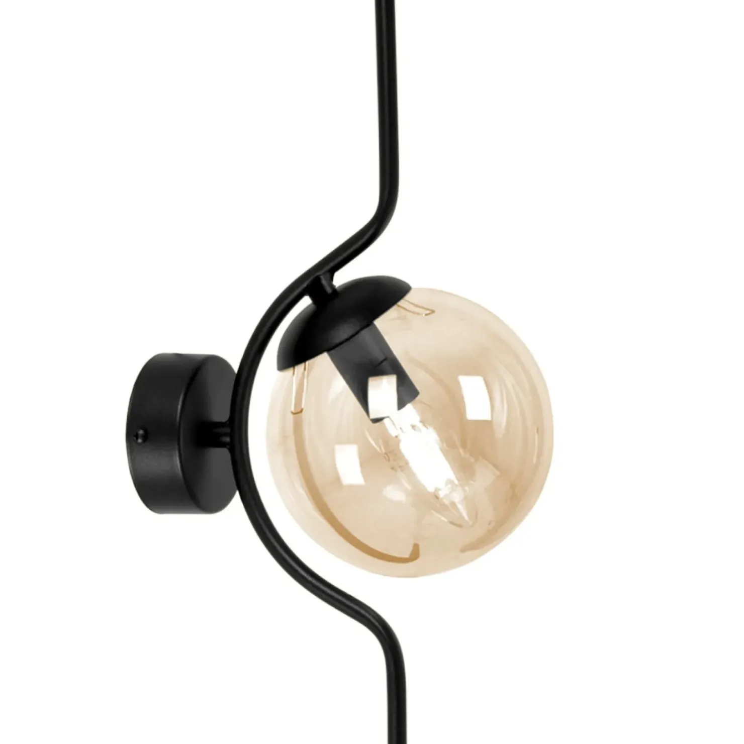 Bursztynowa lampa ścienna w stylu klasycznym K-5336 z serii VELA*Sklep Kaja Shop