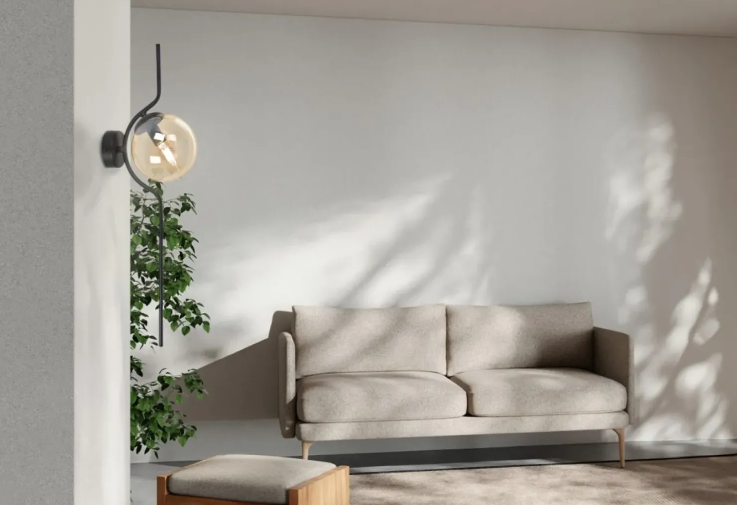 Bursztynowa lampa ścienna w stylu klasycznym K-5336 z serii VELA*Sklep Kaja Shop