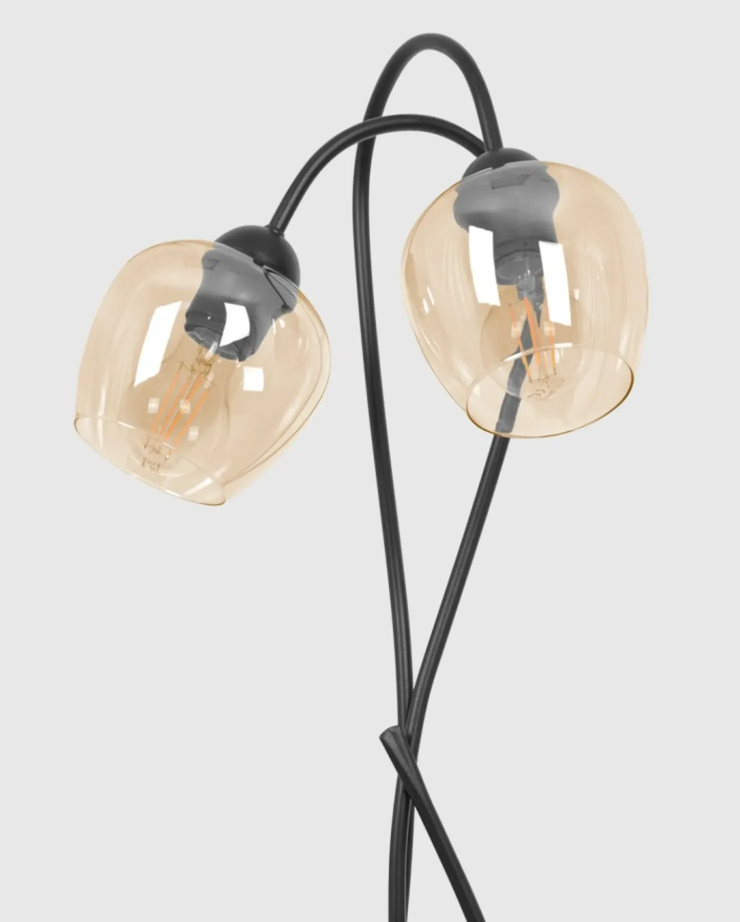 Bursztynowa lampa podłogowa do przytulnego salonu K-5193 z serii DIUNA*Sklep Kaja Discount