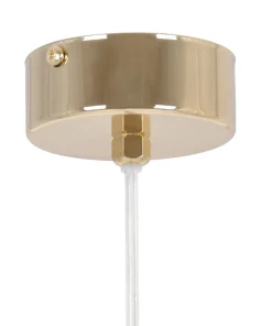 Store Sklep Kaja Bursztynowa lampa wisząca do sypialni K-5410 z serii GRAND