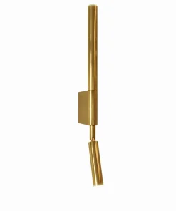 Błyszcząca, złota lampa ścienna do sypialni MX W0340 ORGANIC | Kaja*Sklep Kaja Sale