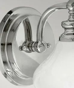 Chromowana lampa ścienna z kloszem HK-AINSLEY1-BATH z serii AINSLEY*Sklep Kaja Hot