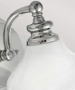 Chromowana lampa ścienna z kloszem HK-AINSLEY1-BATH z serii AINSLEY*Sklep Kaja Hot