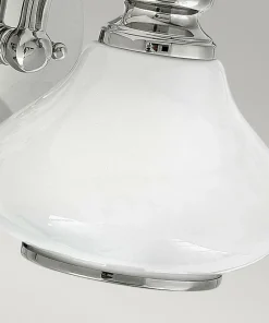 Chromowana lampa ścienna z kloszem HK-AINSLEY1-BATH z serii AINSLEY*Sklep Kaja Hot