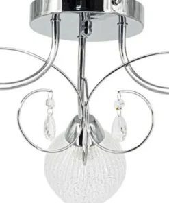 Chromowana lampa sufitowa z kryształkami 8964/3 8C WENUS | Kaja*Sklep Kaja Sale