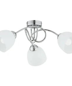 Hot Sklep Kaja Chromowana lampa sufitowa, trzy punkty świetlne AL 62411 z serii SEYLA