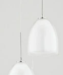 Best Sale Sklep Kaja Chromowana lampa wisząca z podwójnymi kloszami AL 60141 | Kaja