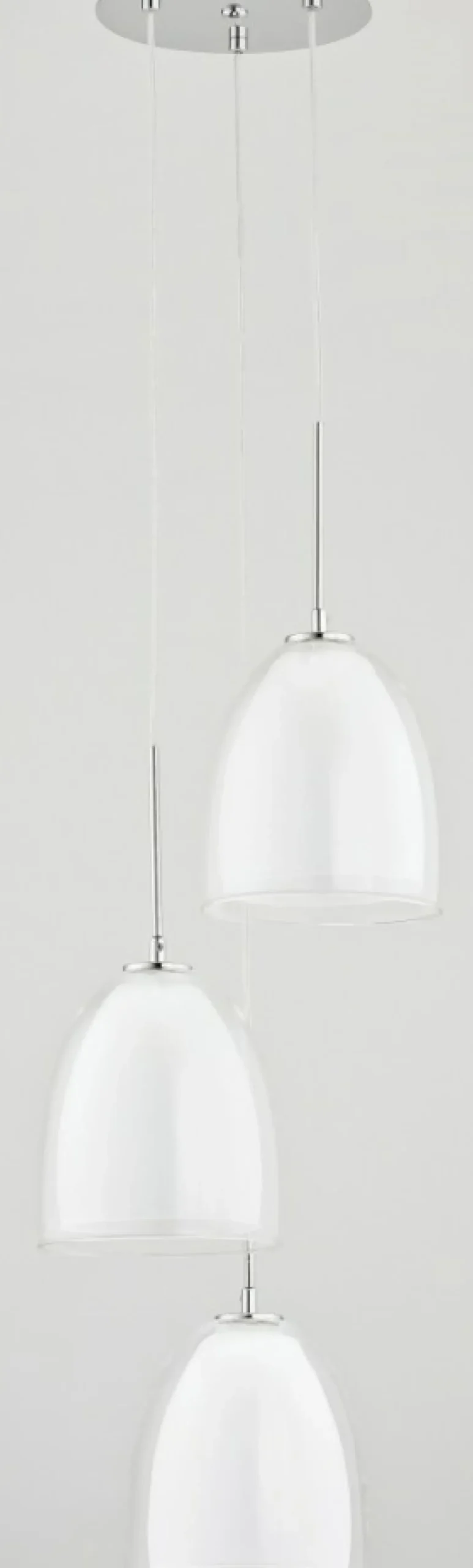 Best Sale Sklep Kaja Chromowana lampa wisząca z podwójnymi kloszami AL 60141 | Kaja