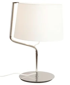 Chromowana lampka nocna z abażurem MX T0030 CHICAGO | Kaja Oświetlenie*Sklep Kaja Cheap
