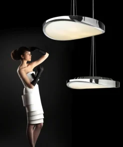 Online Sklep Kaja owana talerzowa lampa wisząca ⌀48cm AZ0986 CIRCULO E | Kaja chrom
