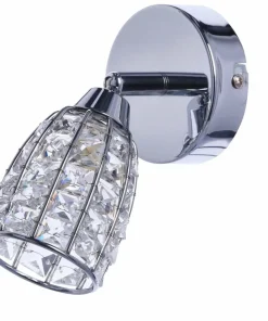 Chromowany kinkiet ścienny, regulowany kąt 91-13385 z serii SHIBA*Sklep Kaja Discount