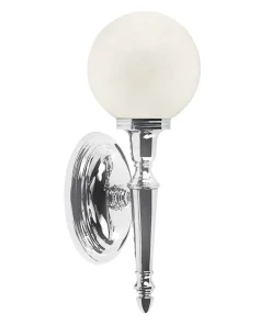 Chromowany kinkiet z kloszem kulką BATH-DRYDEN4-PC z serii DRYDEN*Sklep Kaja Best