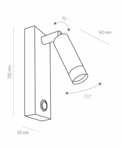 owany, minimalistyczny kinkiet LED TK 4268 ENZO | Kaja*Sklep Kaja New