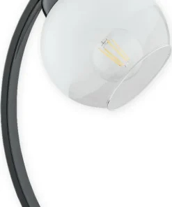 Ciekawa lampka stołowa z matowym kloszem O2528 L1 CZA | Kaja*Sklep Kaja Cheap
