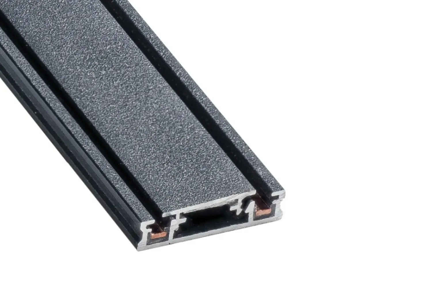 Czarna, dwumetrowa prowadnica do szyny AZ5313 GAMMA MAGNETIC 48V*Sklep Kaja Cheap