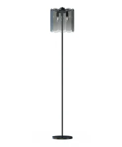 Czarna, elegancka lampa stojąca do sypialni ML3523-3-EBCN NIRA | Kaja*Sklep Kaja Best