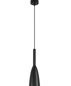 New Sklep Kaja Czarna, industrialna lampa wisząca LP-181/1P BK SOLIN | Kaja