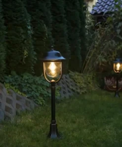 Czarna, klasyczna lampa ogrodowa na nodze K 5002/2/O z serii PRINCE | Kaja Oświe*Sklep Kaja Hot