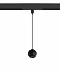 Czarna kula LED do szyny 1-fazowej magnetycznej AZ4627 z serii KO*Sklep Kaja New