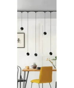 Czarna kula LED do szyny 1-fazowej magnetycznej AZ4627 z serii KO*Sklep Kaja New