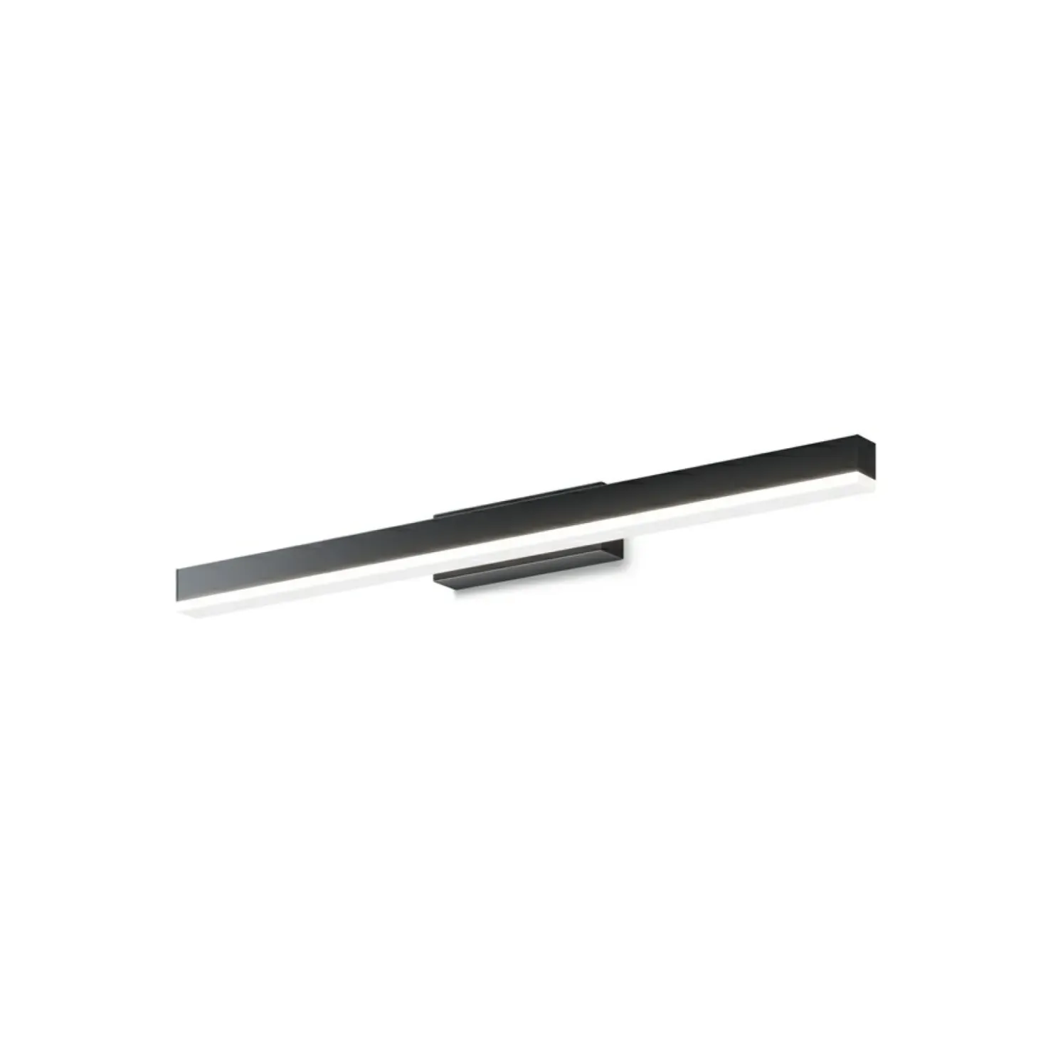 Czarna lampa ścienna LED nad lustro 60cm MIR012WL-L14B4K FICHTE*Sklep Kaja Cheap