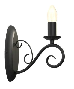 Czarna lampa ścienna świecznik retro LX 5778 MAURO | Kaja Oświetlenie*Sklep Kaja Flash Sale