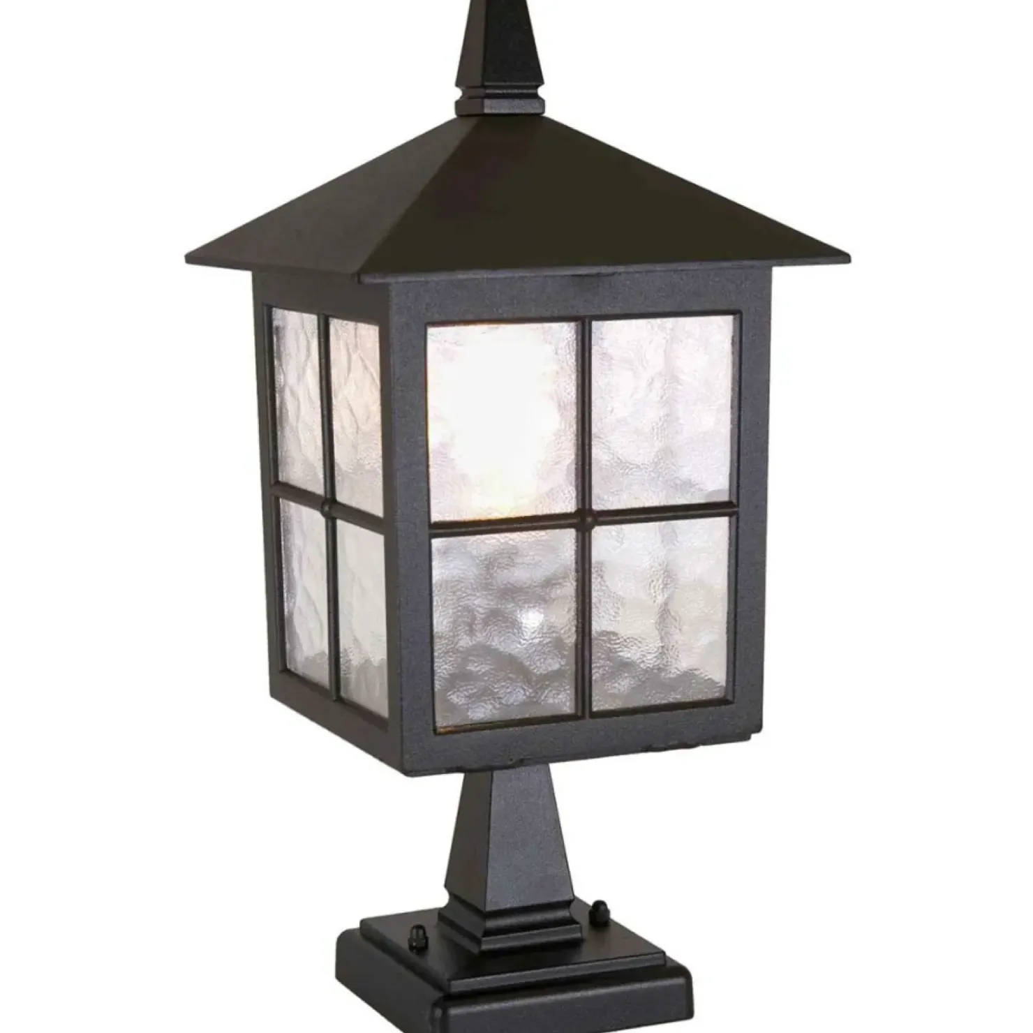 Czarna lampa cokołowa, stojąca BL25-BLACK z serii WINCHESTER*Sklep Kaja Outlet