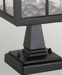 Czarna lampa cokołowa, stojąca BL25-BLACK z serii WINCHESTER*Sklep Kaja Outlet
