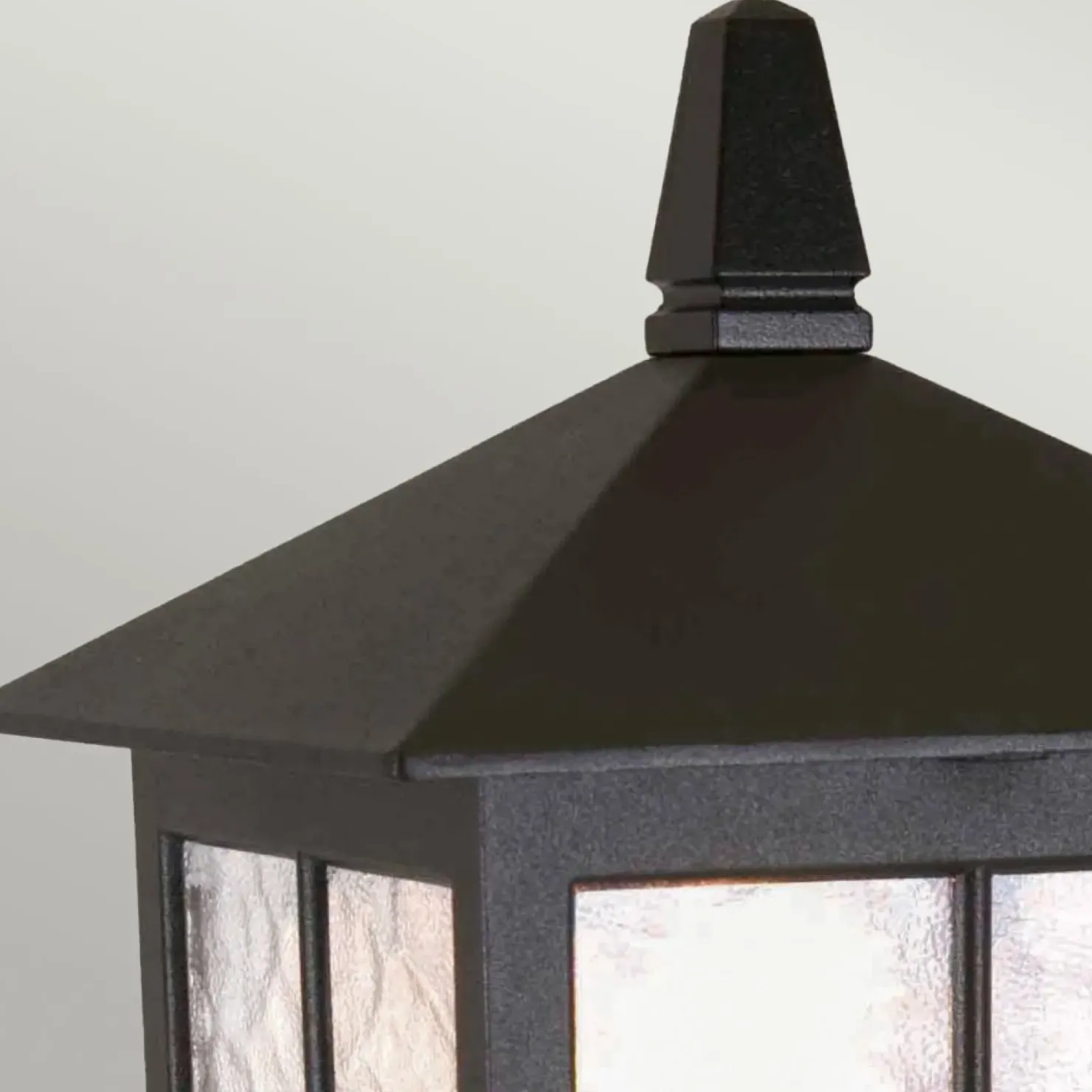 Czarna lampa cokołowa, stojąca BL25-BLACK z serii WINCHESTER*Sklep Kaja Outlet