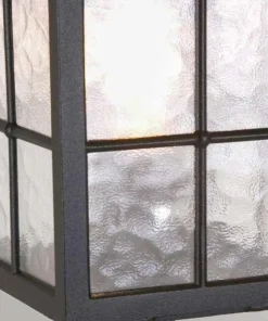 Czarna lampa cokołowa, stojąca BL25-BLACK z serii WINCHESTER*Sklep Kaja Outlet